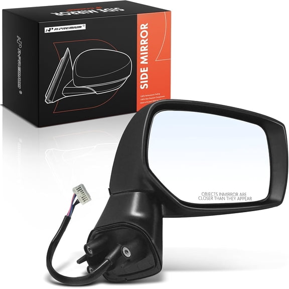 A-Premium Passenger Side Power Door Mirror - Compatible with Subaru Outback/Legacy 2015-2017 - Heated Manual Folding Black Outside Rear View Mirror - Replace# 91036AL21A-PFM, 91036AL21APFM