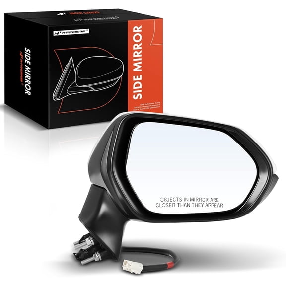 A-Premium Passenger Side Power Door Mirror - Compatible with Toyota Corolla 2020 2021 2022 - Non-Heated Manual Folding White Outside Rear View Mirror - Replace# 8791012F60