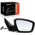 thumbnail image 1 of A-Premium Passenger Side Power Door Mirror - Compatible with Volkswagen Jetta 2011-2018 - Heated Manual Folding Black Textured Outside Rear View Mirror w/Turn Signal, w/Memory, 1 of 8