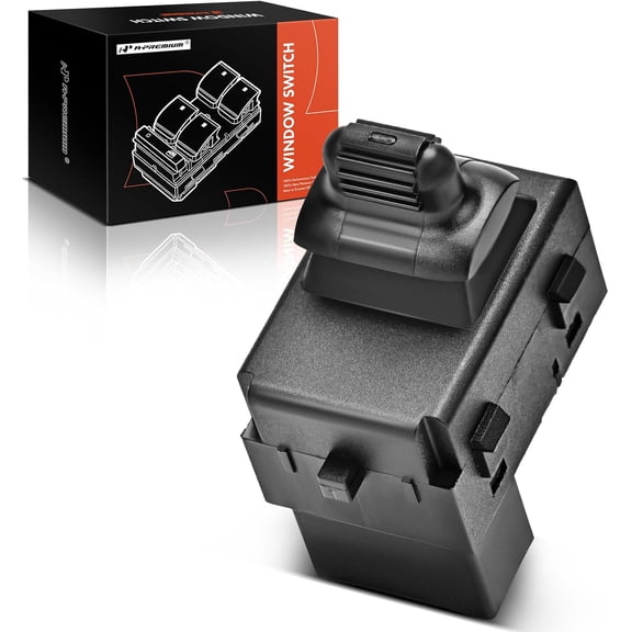 A-Premium Passenger Side Power Window Switch Compatible with Dodge Ram 1500 2500 3500 4500 5500,Dakota, Durango, Stratus & Jeep Cherokee & Chrysler 300M, Sebring, LHS, Replace# 56007695AC, 56007695AB