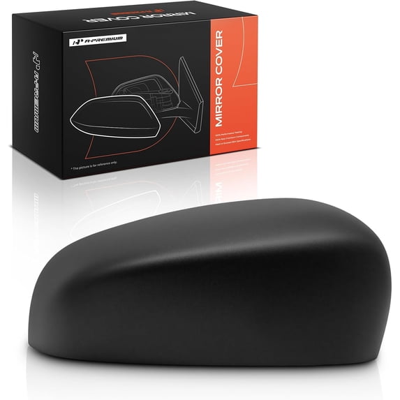 A-Premium Passenger Side Rearview Mirror Cover Cap - Compatible with Jeep KL Series Cherokee 2014-2021 - Textured Black