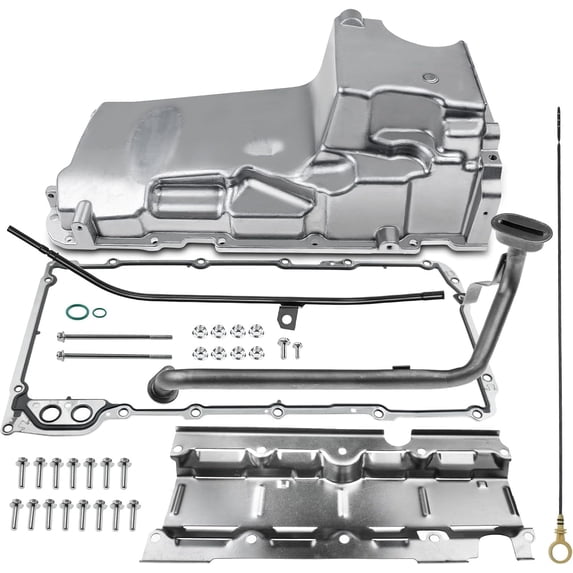 A-Premium Performance Muscle Car Engine Oil Pan Complete Kit Compatible with GM LS1 LS3 LSA LSX Chevrolet Chevy Pontiac Replace # 19212593