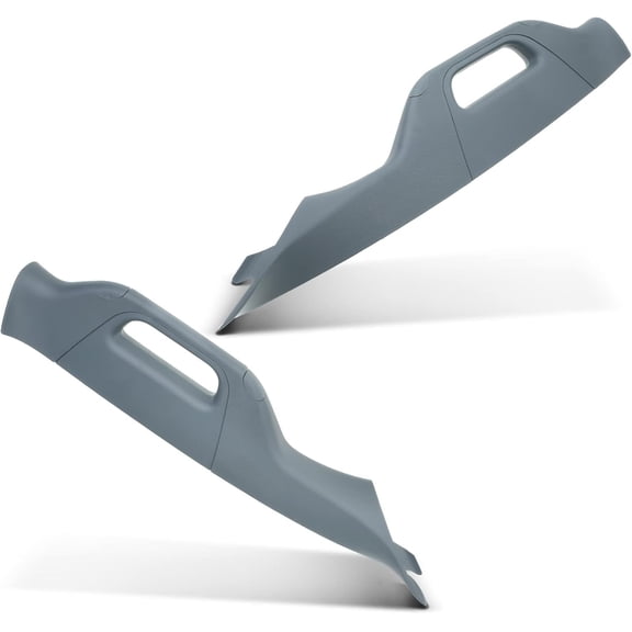 A-Premium A Pillar Interior Trim Handle Compatible with Ford F-250/F-350/F-450/F-550 Super Duty, 2011-2016, Steel Gray, 2-PC Set, Replace# BC3Z2503598AC, BC3Z2503599AC