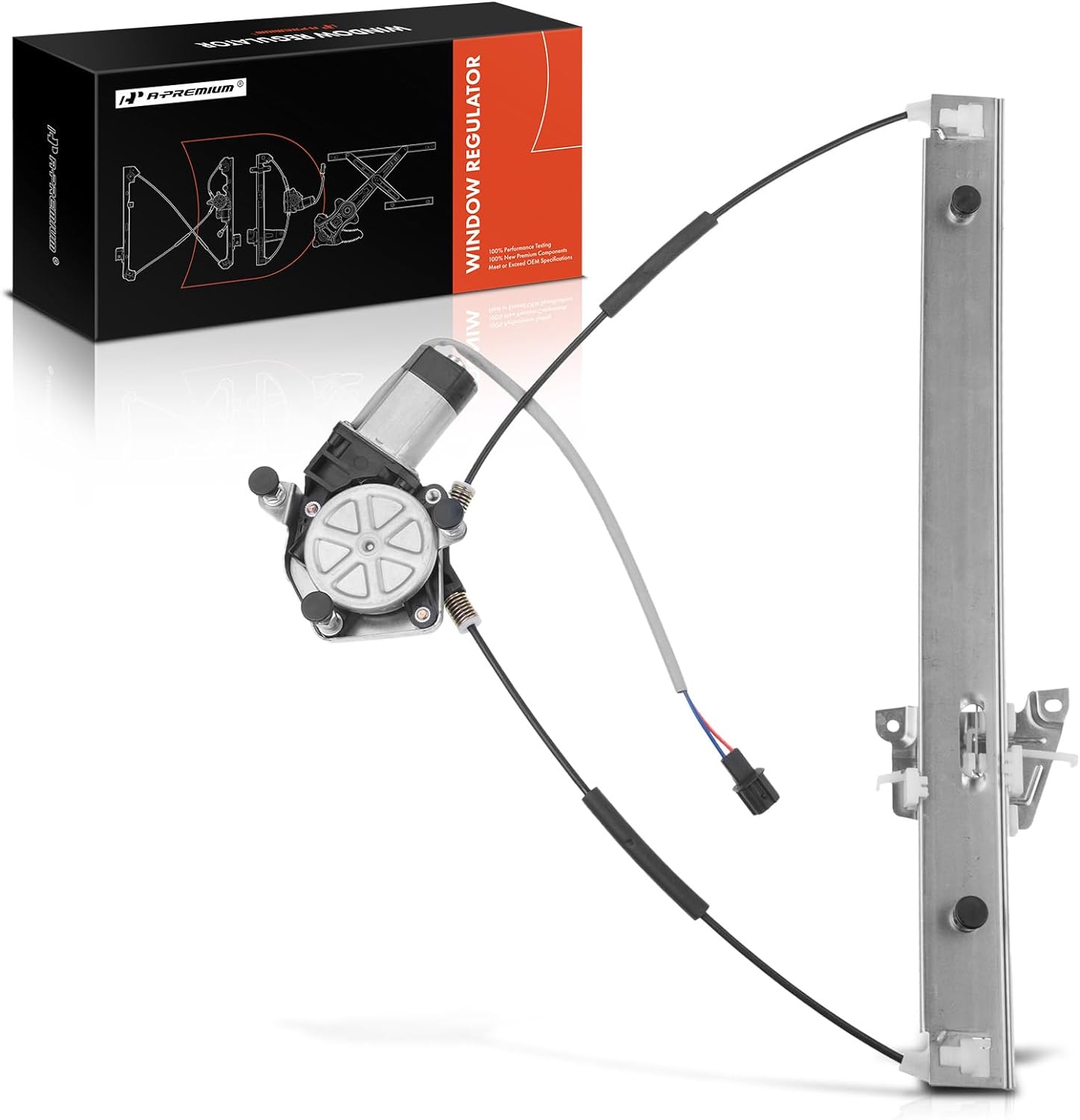 A-Premium Power Electric Window Regulator with Motor Compatible with Chevrolet Malibu 2004-2005 Rear Right Passenger Side 並行輸入品