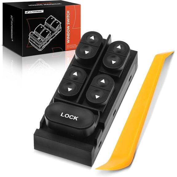 A-Premium Power Master Window Switch Compatible with Ford Mustang F-350 Explorer Taurus Tempo & Mercury Sable Topaz, Front Left Driver Side, Replace # E9DZ14529A