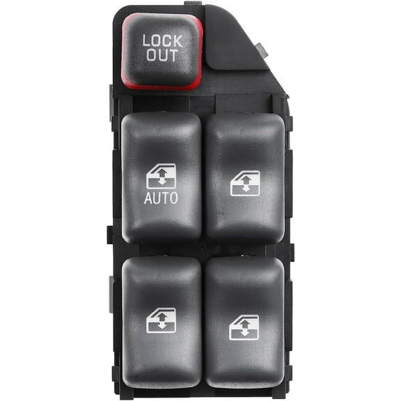 A-Premium Power Master Window Switch Compatible with Pontiac Grand Prix 1997-2003 Sunfire 1995-2005, Front Left Driver Side, Replace # 19208647