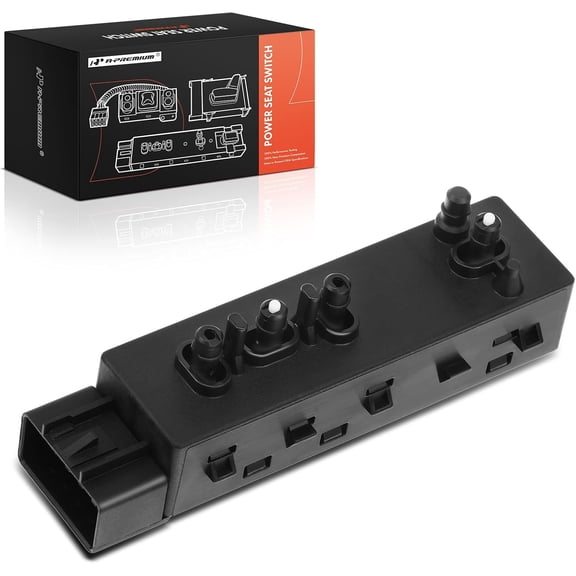 A-Premium Power Seat Adjuster Switch Right Passenger Side Compatible with Buick Enclave 2008-2012 & Chevrolet Traverse 2009-2012 & GMC Acadia 2007-2012 & Saturn Outlook 2007-2010, Sport Utility
