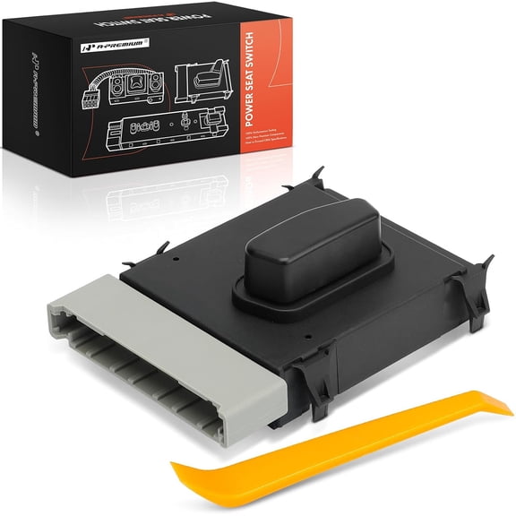 A-Premium Power Seat Adjuster Switch w/ 6 Way Compatible with Dodge Challenger 2015-2019 & Jeep KK Series Liberty 2008-2009/2012, Front Left Driver Side, For Model with Leather Interior