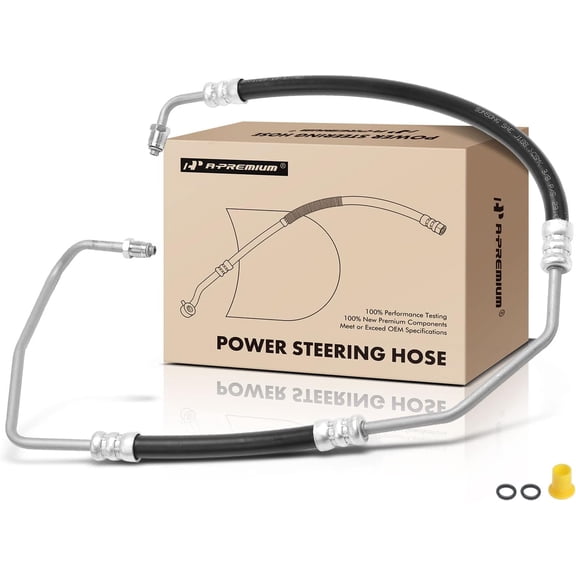 A-Premium Power Steering Hose Pressure Hose Line Assembly Compatible with Jeep Grand Cherokee 2001 2002 2003 2004 4.7L, To Gear From Hydraulic Fan Motor, Replace# 52089505AD