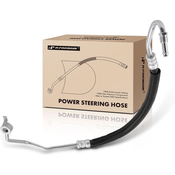 A-Premium Power Steering Pressure Hose Line Assembly Compatible with Audi Q7 2011 2012 2013 2014 2015, V6 3.0L Supercharged, Pump To Gear/Rack Pinion