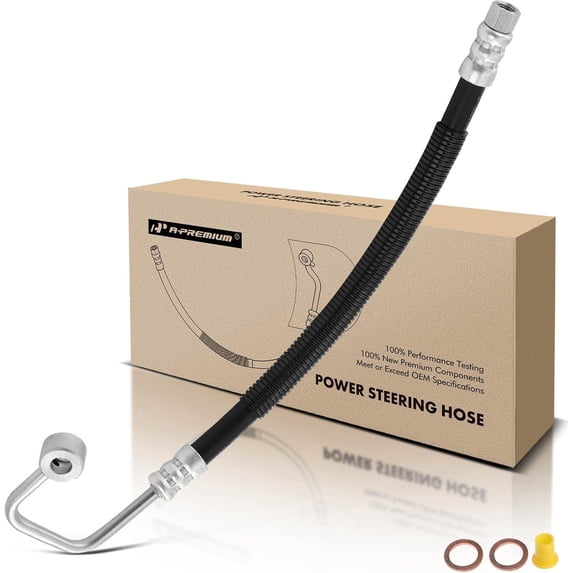 A-Premium Power Steering Hose Pressure Hose Line Assembly Compatible with Mitsubishi Montero 1996-1999 V6 3.5L From Pump