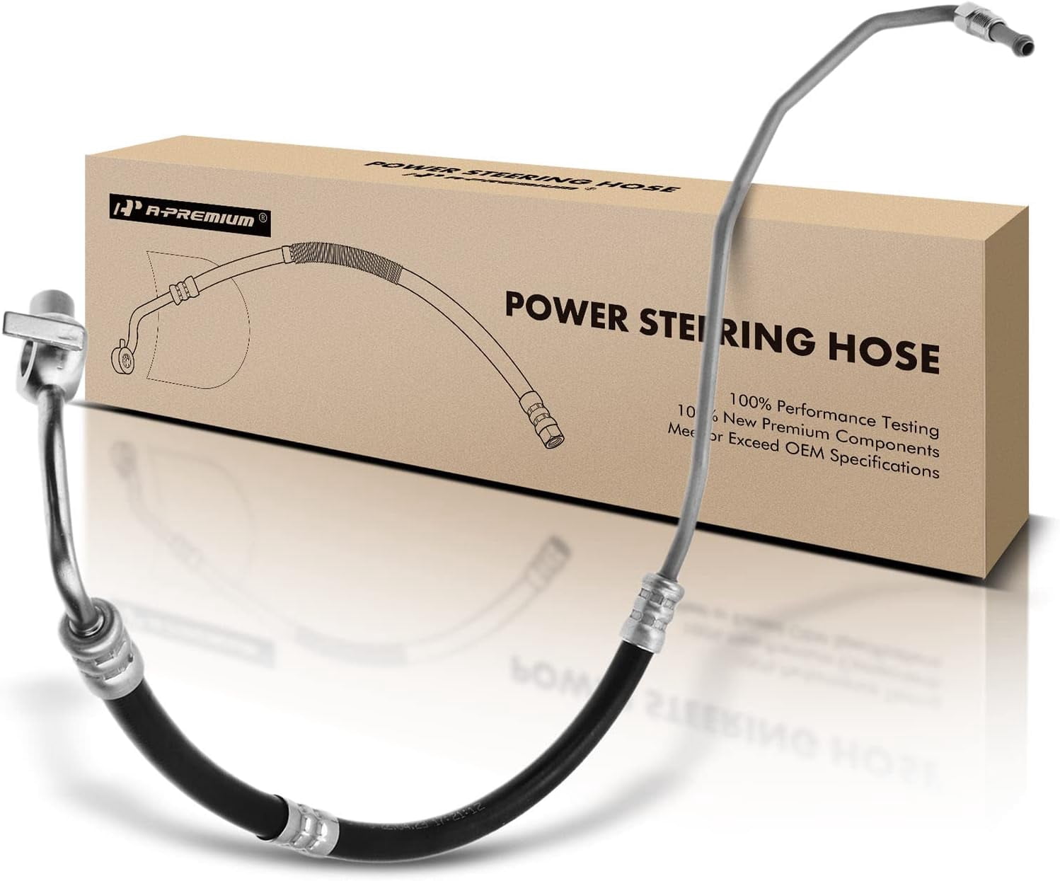 A-Premium Power Steering Hose Pressure Hose Line Assembly Compatible with Toyota 4Runner 2010-2019 2.7L 4.0L Pump To Gear