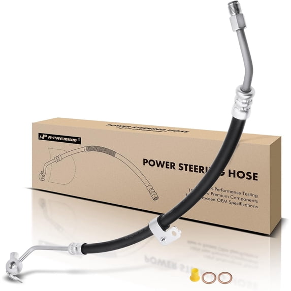A-Premium Power Steering Hose Pressure Hose Line Assembly Compatible with Toyota Tacoma 2000-2004 L4 2.7L 4WD Manual Trans. Pump To Gear/Rack Pinion