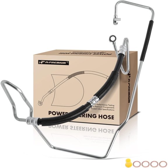 A-Premium Power Steering Hose Pressure Hose Line Assembly Compatible with Lexus GS430 2001-2010 4.3L, GS400 1998-2000 4.0L, Pump To Gear/Rack Pinion, Replace# 4441030410