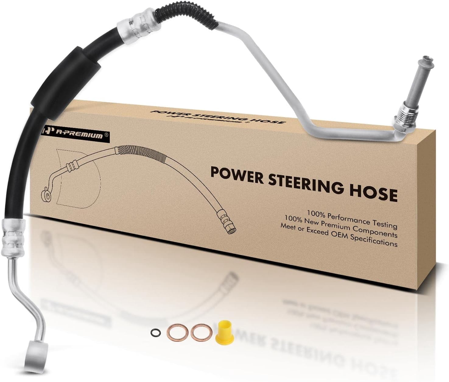 A-Premium Power Steering Hose Pressure Line Hose Assembly Compatible with Chevrolet Silverado 1500 3500 Classic Honda Passport Isuzu Amigo Rodeo Sport