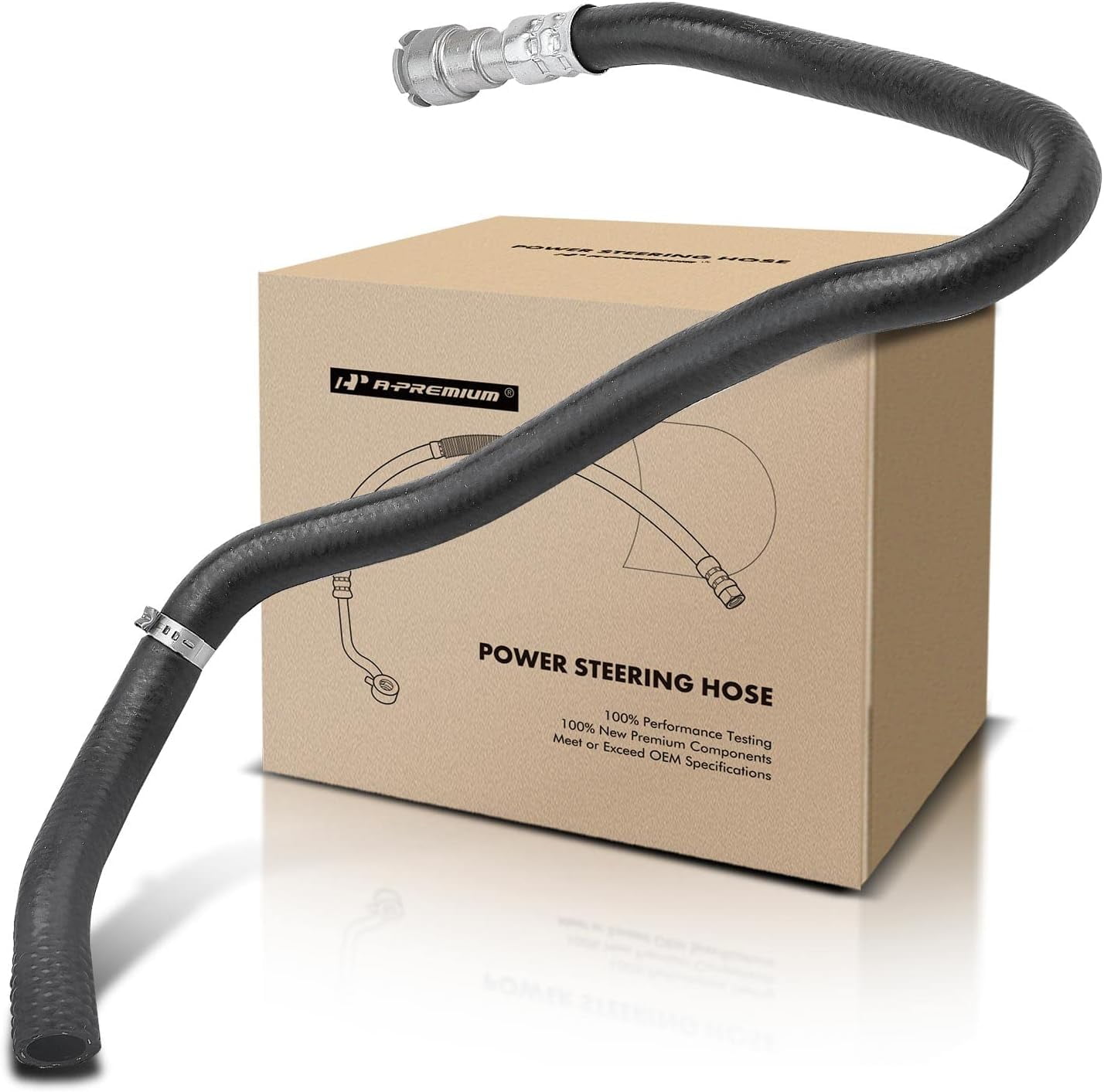 A-Premium Power Steering Hose Return Hose Line Assembly Compatible with BMW 325i 2006 328i 2007-2013 328i xDrive 2009 128i 2008-2013 Cooler To Reservoir