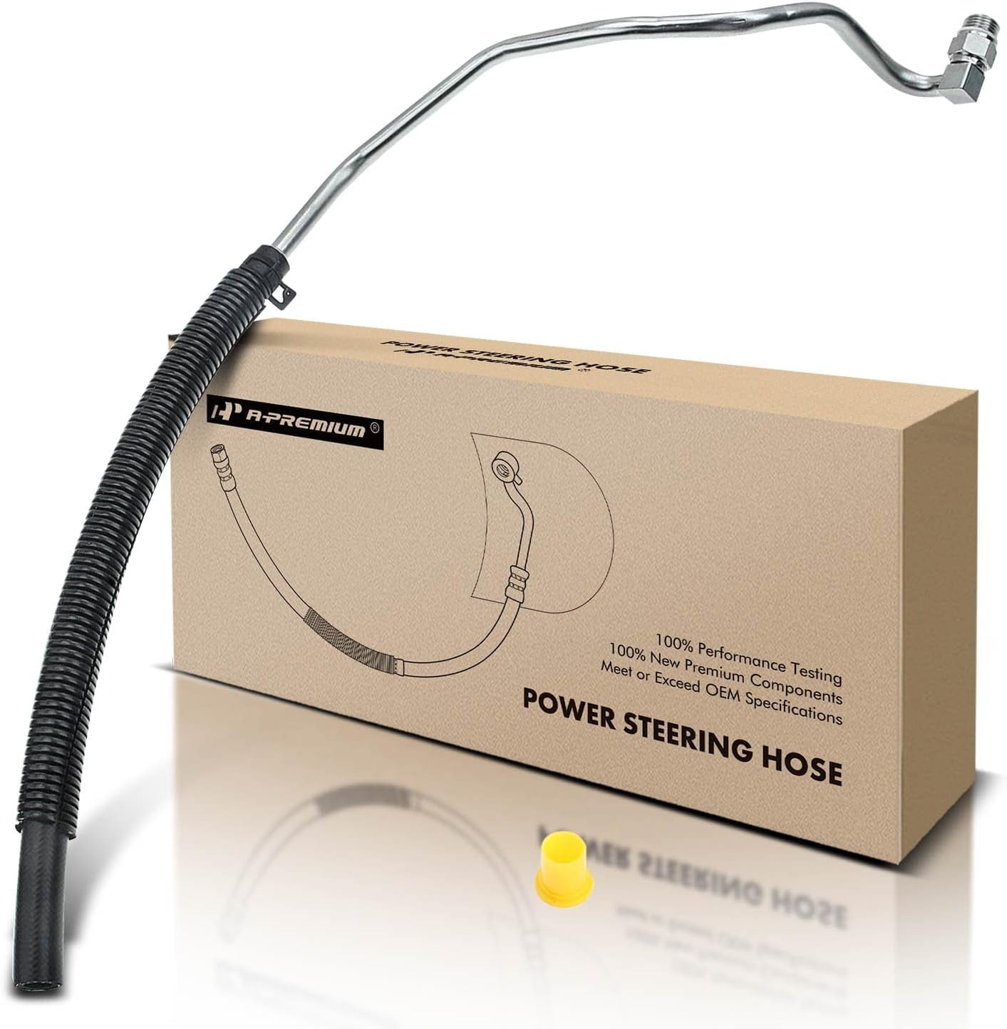 Hydroboost To Gear Power Steering Pressure Line Hose Assembly - Compatible With 2003 - 2006