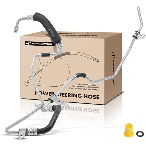 A-Premium Power Steering Hose Return Hose Line Assembly Compatible with Hyundai Santa Fe 2003 2004 2005 2006 3.5L, From Gear, Replace# 5756026500