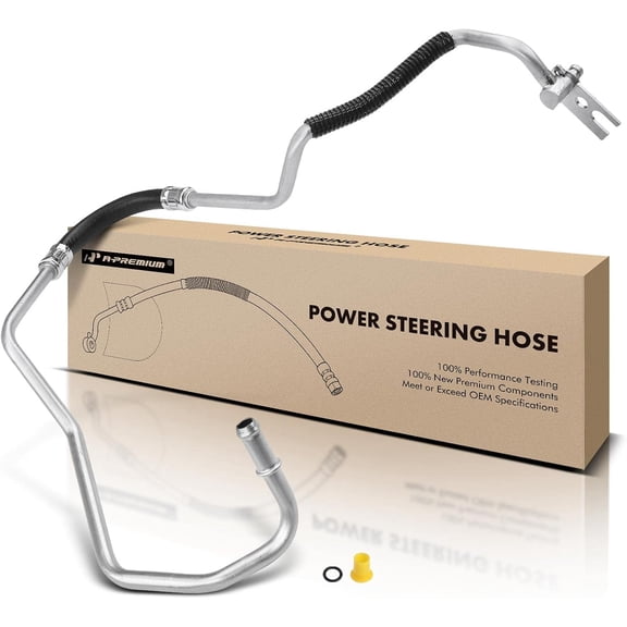 A-Premium Power Steering Hose Return Line Hose Assembly Compatible with Ford F-150 2010-2014 F-350 Super Duty 2012 V8 6.2L From Gear