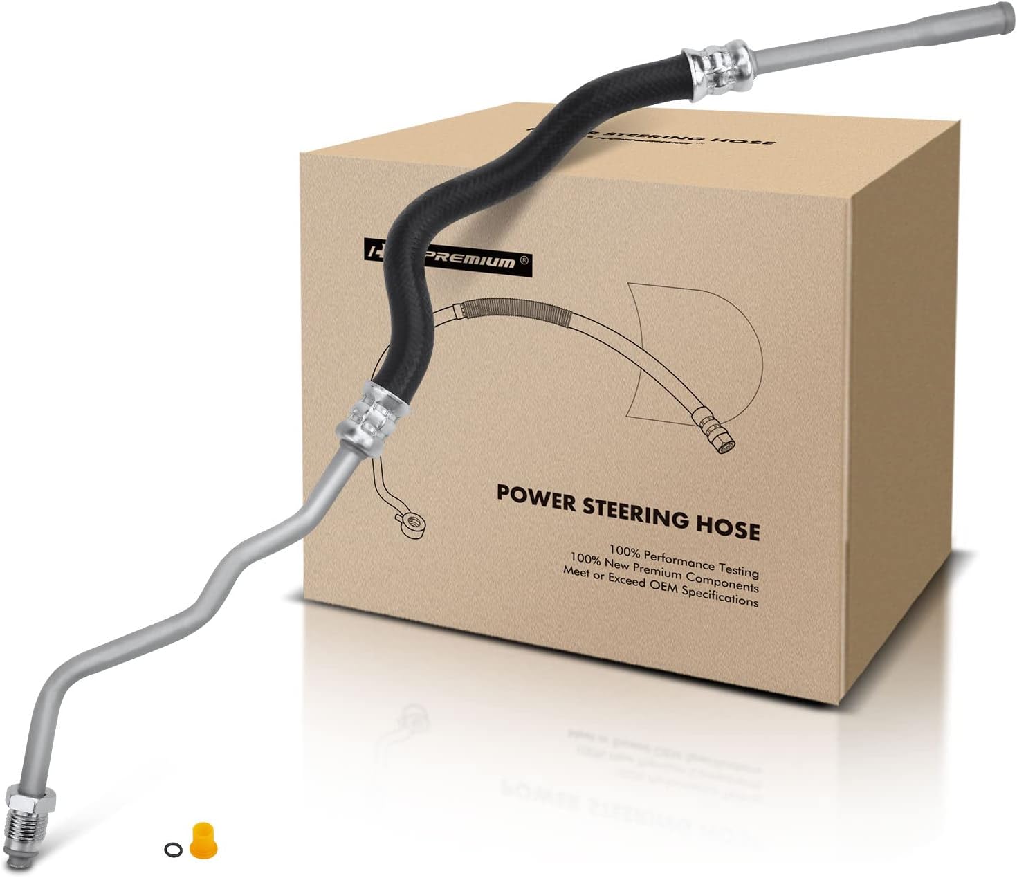 A-Premium Power Steering Pressure Hose Assembly – Compatible With 2003-2006 Kia Sorento V6 3.5L (Tube To Rack) - View #9