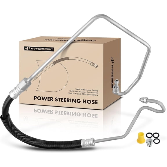 A-Premium Power Steering Pressure Hose Line Assembly Compatible with Chevrolet Express 1500 2006-2014, Express 2500 2006-2014, Express 3500/4500 & GMC Savana 1500, with O-ring, Pump to Rack/Gear