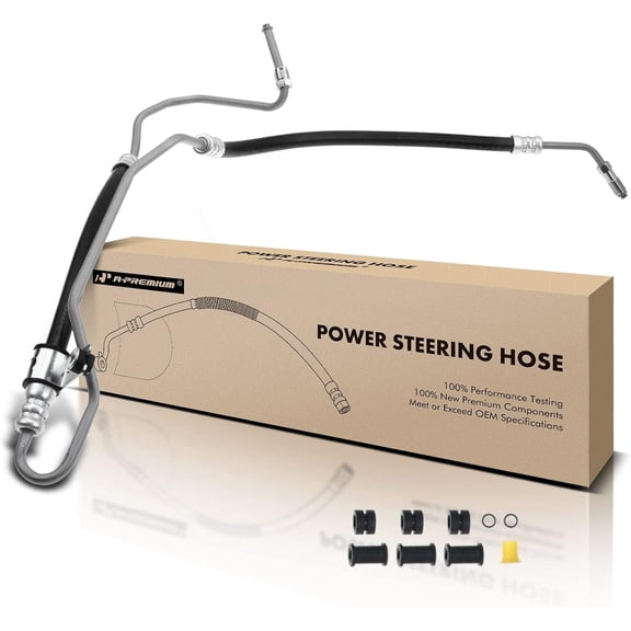 A-Premium Power Steering Pressure Hose Line Assembly Compatible with Jeep Grand Cherokee & Dodge Durango, 2011 2012 2013 2014 2015, 5.7L Gas, Pump To Gear/Rack Pinion