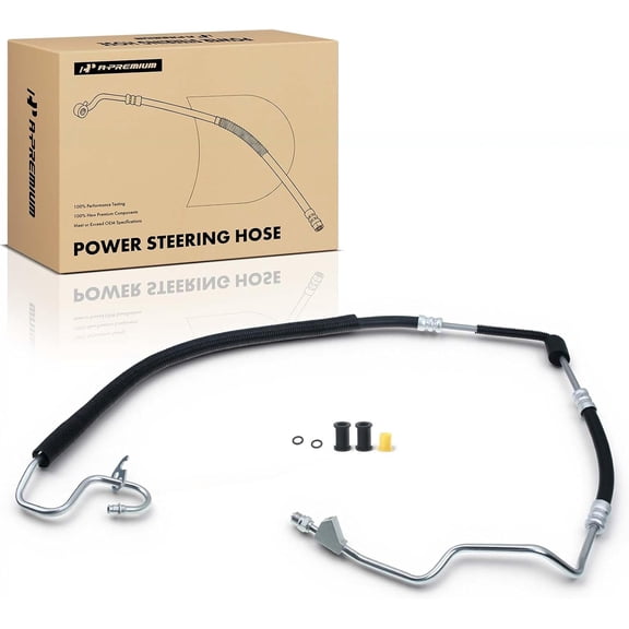 A-Premium Power Steering Pressure Hose Line Assembly Compatible with Ford Focus 2008 2009 2010, 2.0L, with O-ring, Pump to Rack/Gear