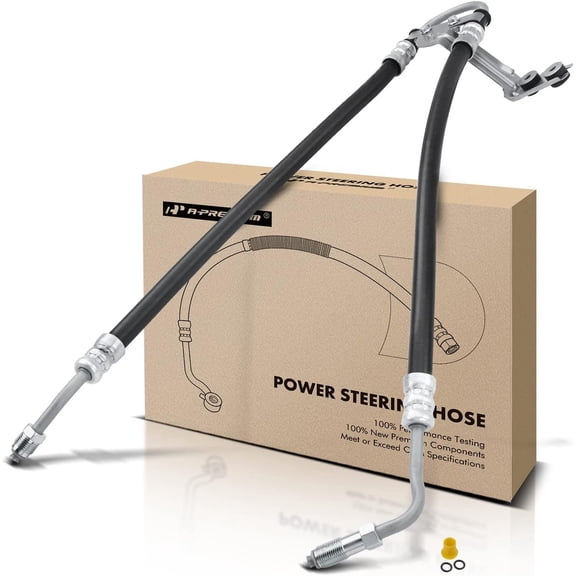 A-Premium Power Steering Pressure Hose Line Assembly Compatible with Jeep Liberty 2004-2005, 3.7L, Pump To Rack/Gear