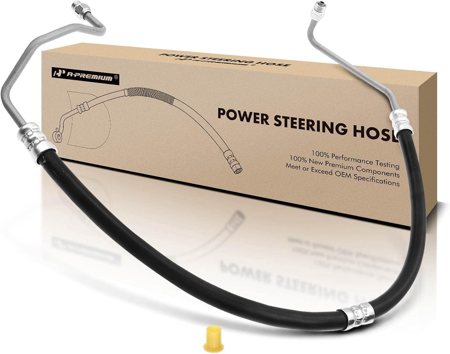 A-Premium Power Steering Pressure Line Hose Assembly Compatible with Ford Mustang 2001 2002 2003 V6 3.8L