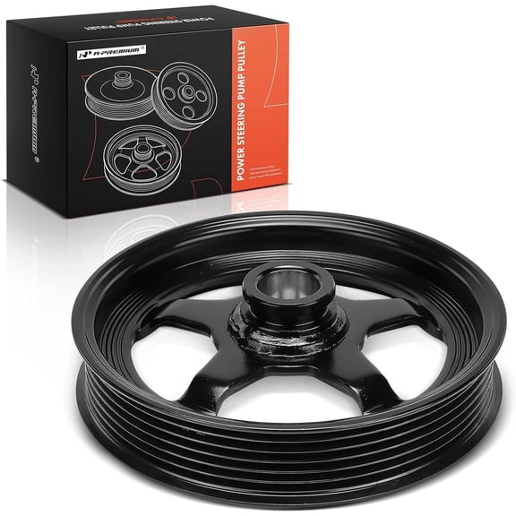 A-Premium Power Steering Pump Pulley Compatible with Chevrolet & Buick & Oldsmobile & Pontiac - 1993-2011 - Malibu, Impala, Monte Carlo, Century, Lucerne, Regal, Rendezvous, Beretta, Corsica, Lumina
