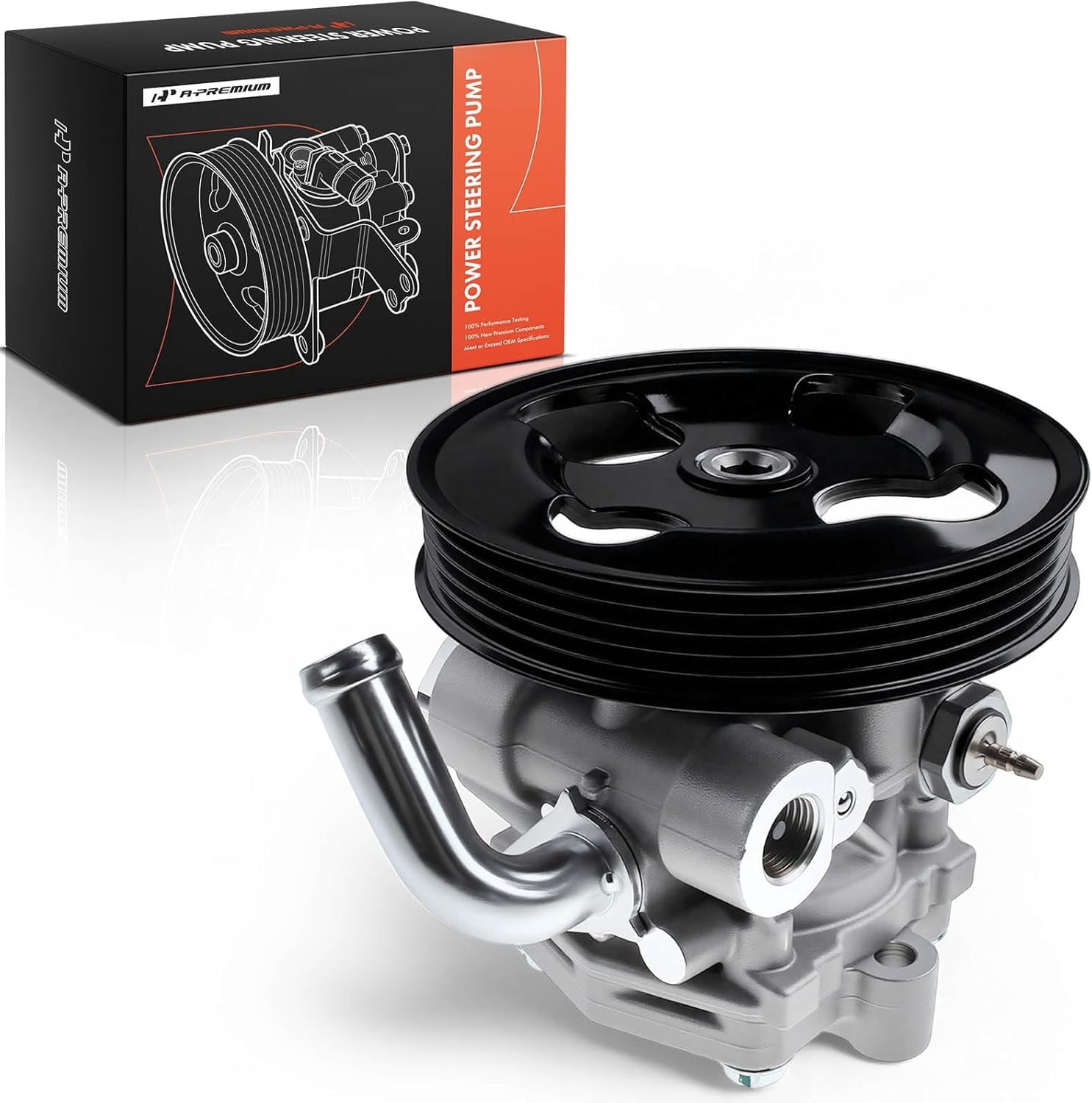A-Premium Power Steering Pump, with Pulley, Compatible with Chevrolet Tracker 1999-2004, Suzuki Vitara 1999-2004, 2.0L 2.5L, Replace # 21-5149, 930-0104