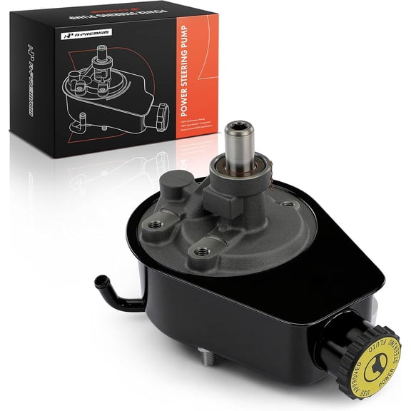 A-Premium Power Steering Pump, with Reservoir, Compatible with Dodge - 1994-2003 - B1500, B3500, Ram 1500, Ram 1500 Van, Ram 2500, Ram 2500 Van, Ram 3500, Ram 3500 Van, Ram 4000, Replace # 52039145AB