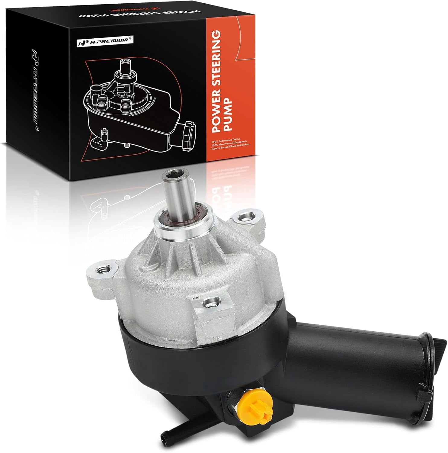 A-Premium Power Steering Pump, with Reservoir Compatible with Ford F-150 1990-1996, F-250/F-350 1990-1997, E-350 Econoline Club Wagon 1992-1998, Econoline Super Duty 1996-1998 & Lincoln Mark VII