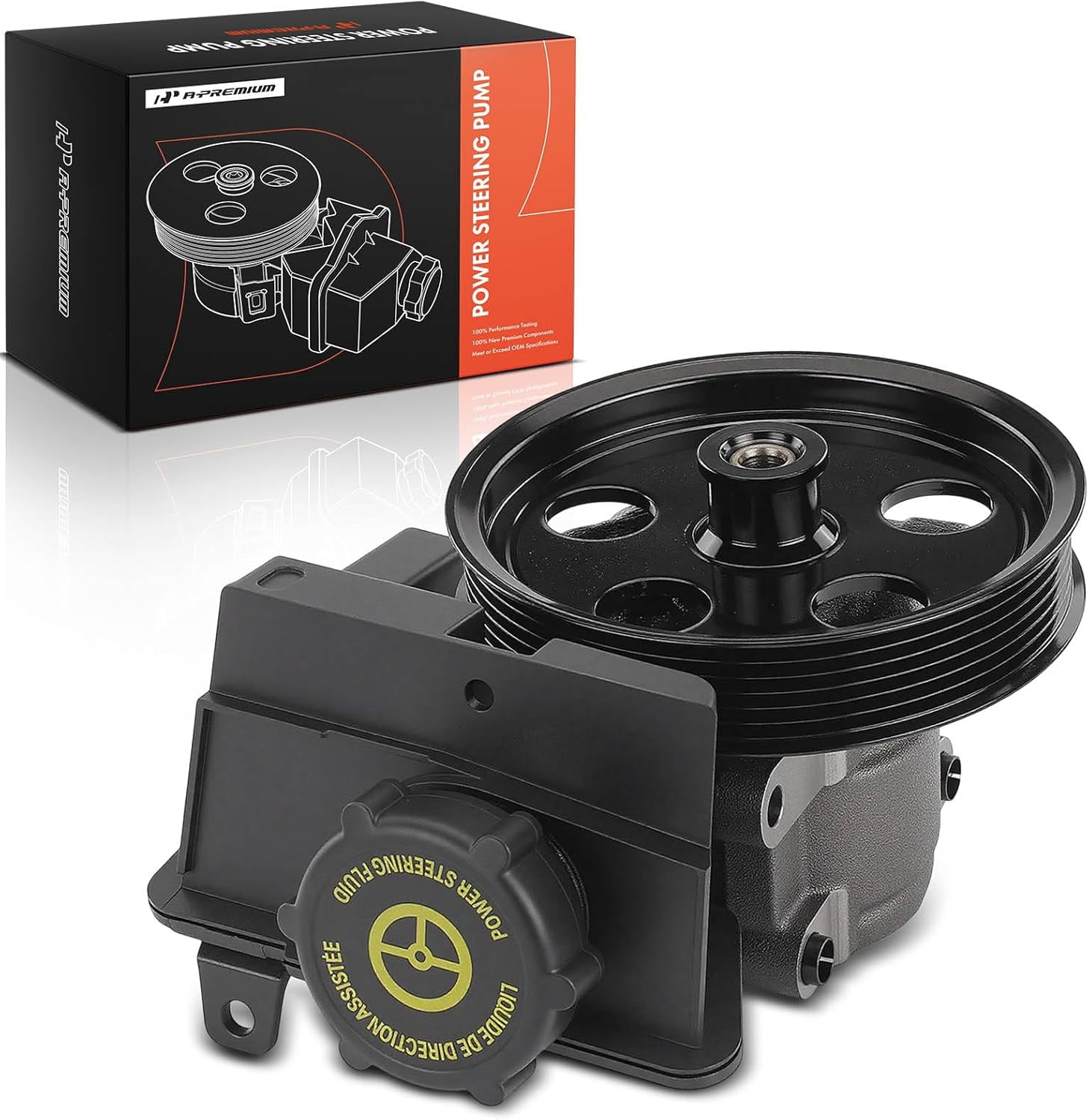 A-Premium Power Steering Pump Without Pulley Replacement for Ford Focus Transit Connect 2006-2011