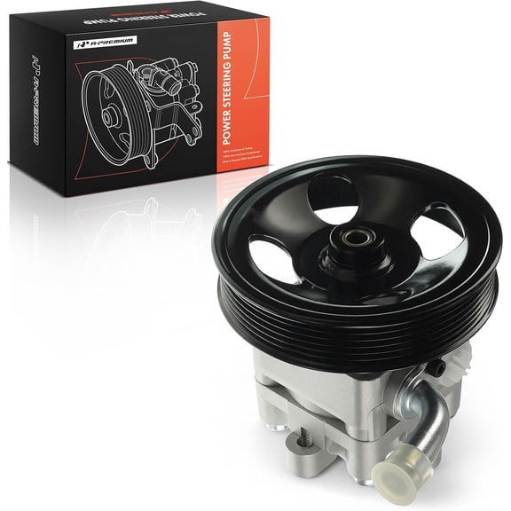 A-Premium Power Steering Pump, with Pulley, Compatible with Nissan Alitima 2007-2013, X-Trail 2002-2011, 2.5L, Replace # 49110CN00C, 49110JA02B