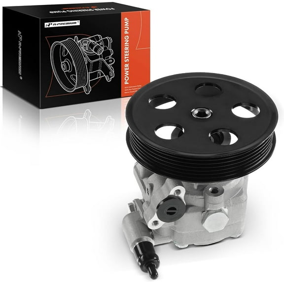 A-Premium Power Steering Pump with Pulley Compatible with Audi A4 A4 Quattro A5 A5 Quattro 2009-2012