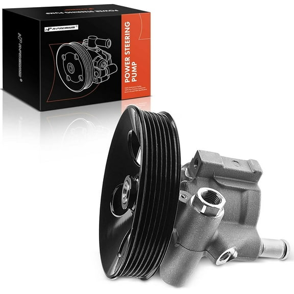 A-Premium Power Steering Pump, with Pulley, Compatible with Chevrolet Chevy 2001-2012, 1.4L 1.6L, Replace # 20-995500, 93249438