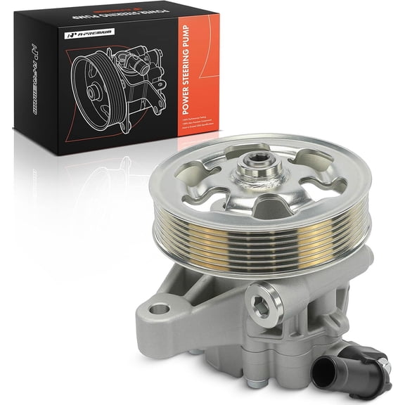 A-Premium Power Steering Pump, with Pulley, Compatible with Honda Accord 2008 2009 2010 2011 2012, 2.4L, Replace # 56100R40A03