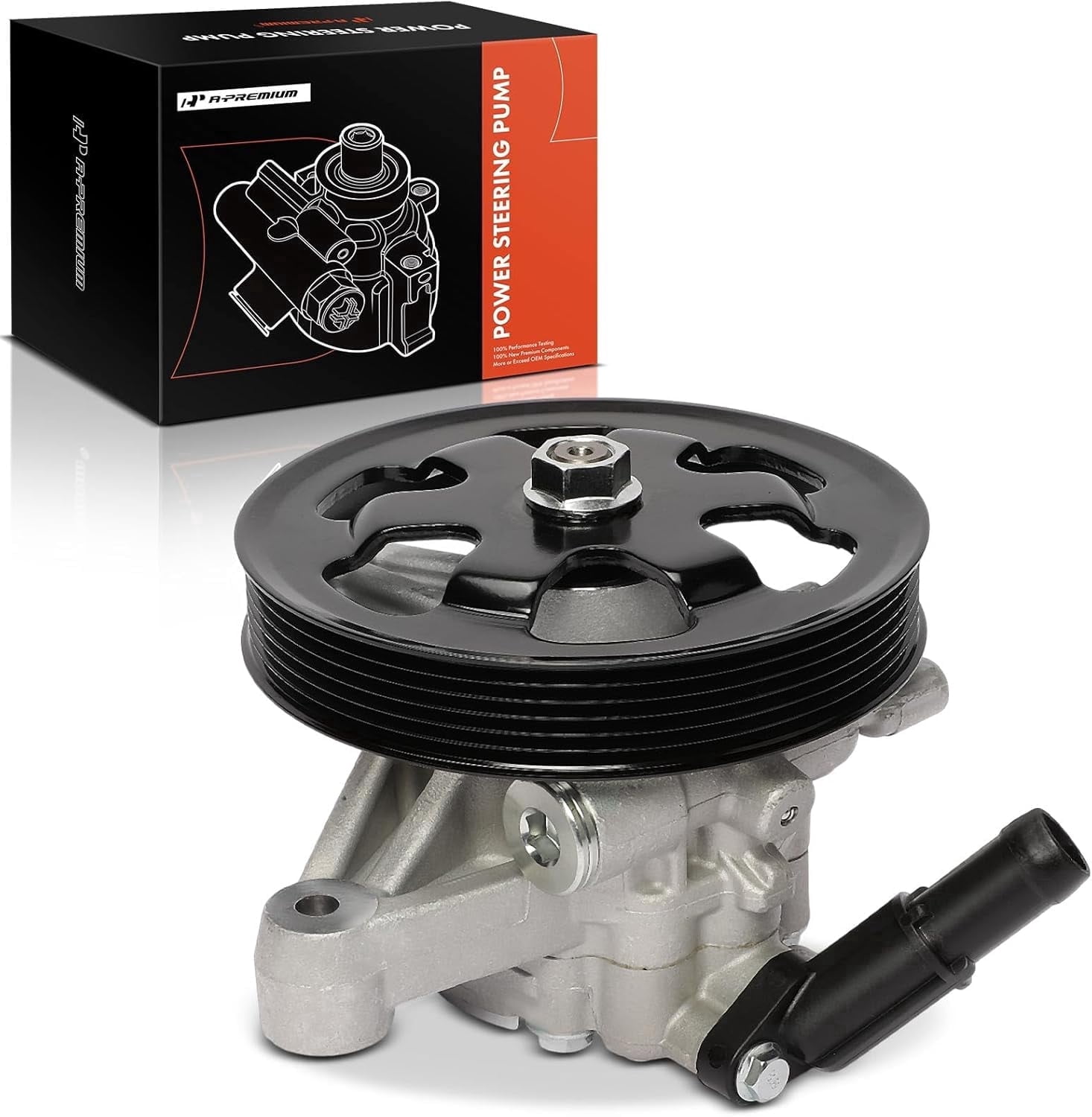 A-Premium Power Steering Pump with Pulley Compatible with Honda Pilot 2012-2013 Odyssey 2011-2013 Ridgeline 2012-2013