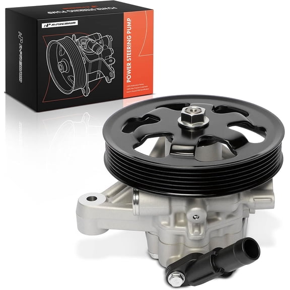 A-Premium Power Steering Pump, with Pulley Compatible with Honda Pilot 2012-2013, Odyssey 2011-2013, Ridgeline 2012-2013