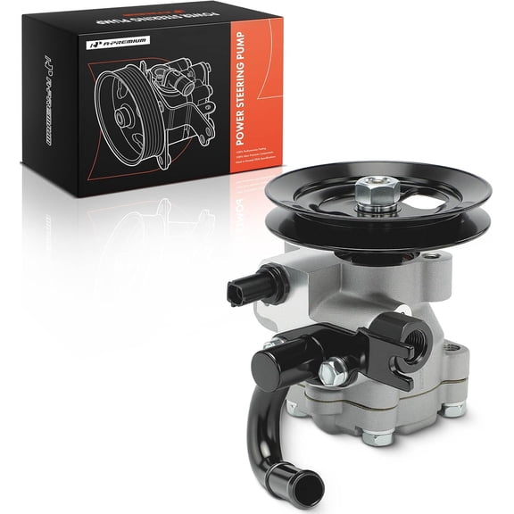 A-Premium Power Steering Pump, with Pulley, Compatible with Hyundai Accent 2010-2011 & Kia Rio 2006-2011, Rio5 2006-2011, Replace# 571001E001