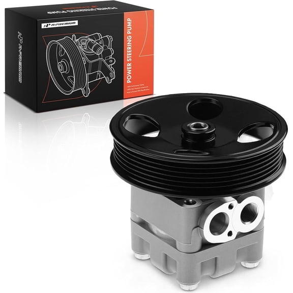 A-Premium Power Steering Pump with Pulley Compatible with Infiniti G25 2011-2012 M35 2006-2008 V6 2.5L 3.5L