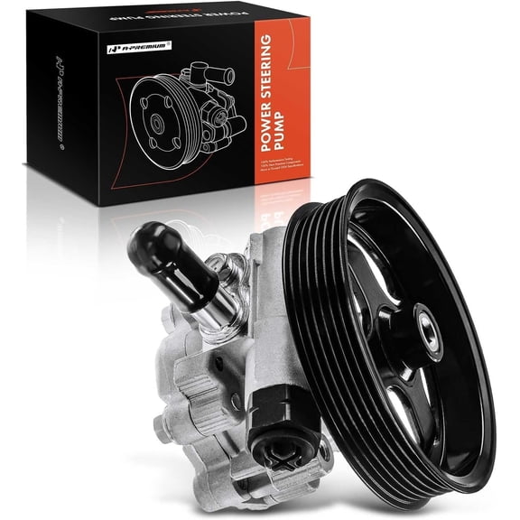 A-Premium Power Steering Pump with Pulley Compatible with Land Rover LR3 Range Rover Sport 2005-2009 V8 4.2L 4.4L