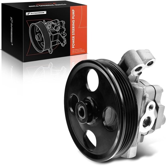 A-Premium Power Steering Pump, with Pulley, Compatible with Mazda 6 2009 2010 2011 2012 2013, V6 3.7L, Replace # 21-426, 990-1173