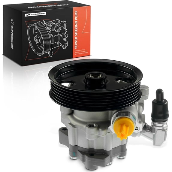 A-Premium Power Steering Pump with Pulley Compatible with Mercedes-Benz C300 C350 2008-2010 V6 3.0L GL450 GL550 ML350 R350 2009-2012