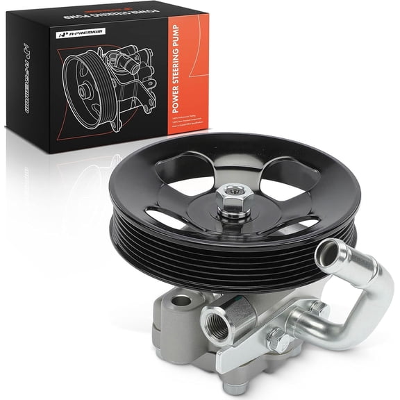 A-Premium Power Steering Pump with Pulley Replacement for Hyundai Santa Fe 2001-2006 V6 2.7L