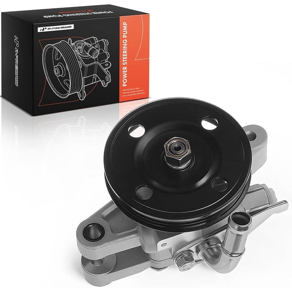 A-Premium Power Steering Pump, with Pulley, Compatible with Kia Sportage 2005-2010, Spectra5 2005-2009, Spectra 2004-2009, Hyundai Tucson 2005-2009, L4 2.0L, Replace # 57100-2E000