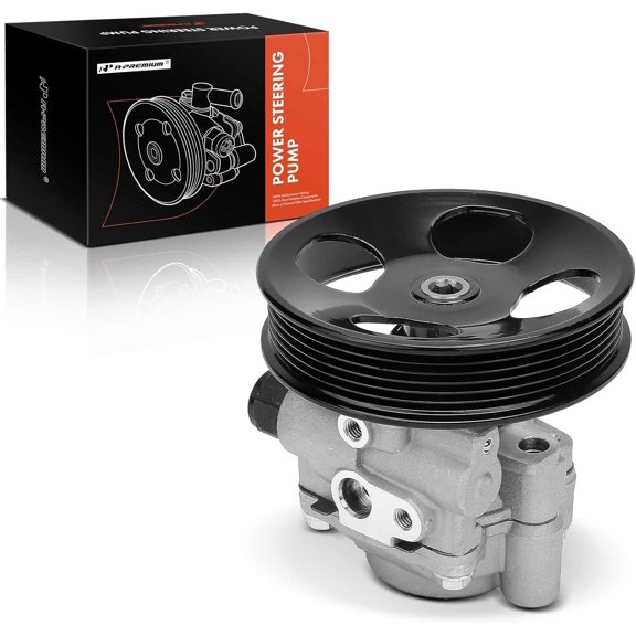 A-Premium Power Steering Pump with Pulley Replacement for Toyota Tundra 2000-2006 Toyota Sequoia 2001-2007 V8 4.7L