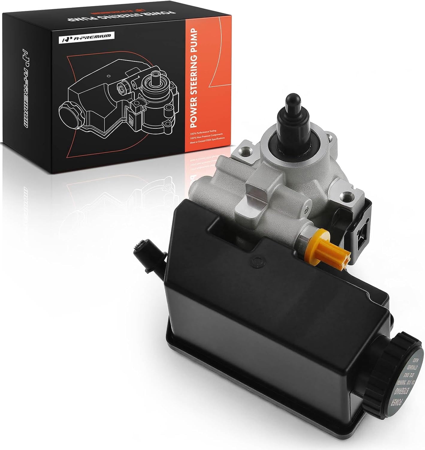 A-Premium Power Steering Pump with Reservoir Compatible with Chevrolet S10 GMC Sonoma Isuzu Hombre 1995-2000