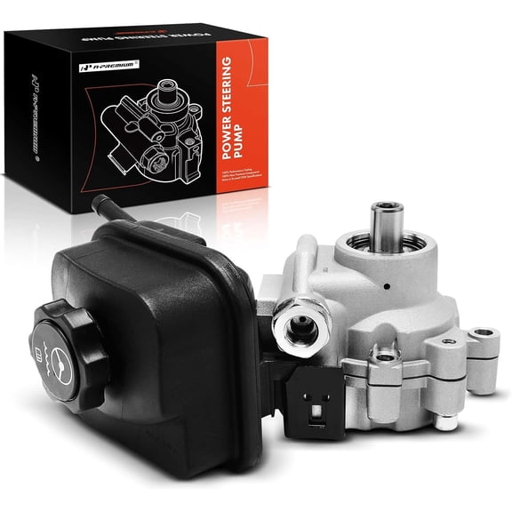 A-Premium Power Steering Pump with Reservoir Compatible with Oldsmobile Aurora 2001-2002 3.5L, Replace # 25733044, 26085446